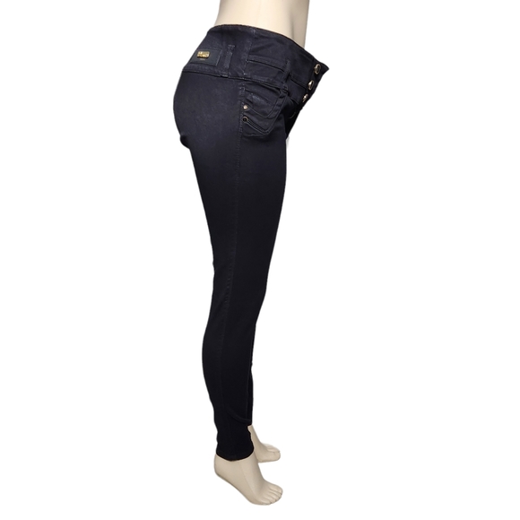 * New* Push Up  High Waist Colombian jeans size 14 black skinny jeans - Picture 11 of 14